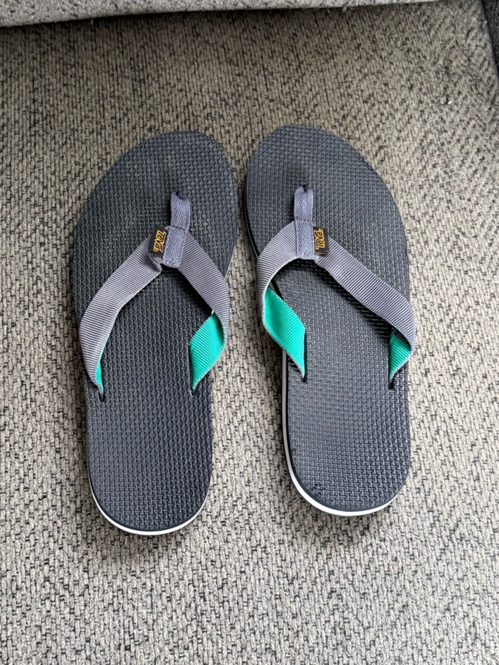 Teva Gray Flip-Flop Sandals Size 8